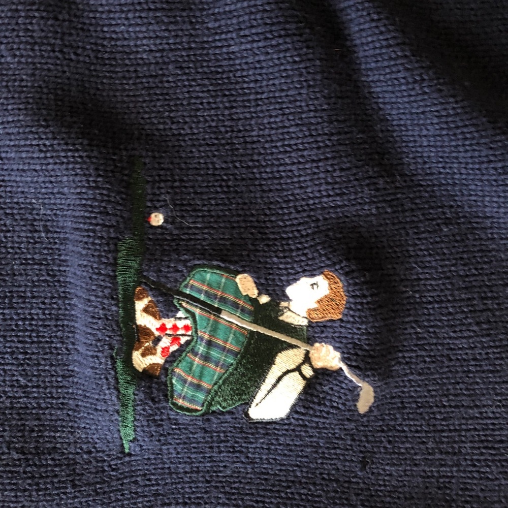IZOD golf knit sweater size S/M - Picture 4 of 4